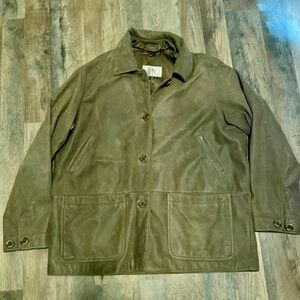 Territory ahead, vintage leather jacket with liner, excellent condition.